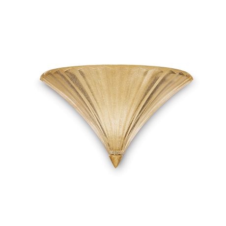 Aplique de pared Ideal Lux Santa dorado cristal 40W Ø38,5cm 087375