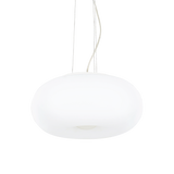 Lámpara colgante Ideal Lux Ulisse blanco cristal 3 luces 180W Ø42cm 095226