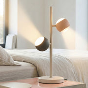 Lámpara de sobremesa Trio Cannon antracita, gris cálido y melocotón LED 10W MR54442117