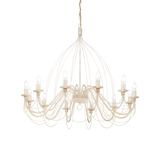 Lámpara colgante Ideal Lux Corte blanco 12 luces 480W Ø95cm 097664