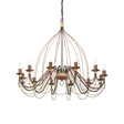 Lámpara colgante Ideal Lux Corte óxido 12 luces 480W Ø95cm 097671