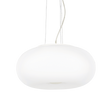 Lámpara colgante Ideal Lux Ulisse blanco cristal 3 luces 180W Ø52cm 098616