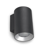 Aplique de exterior LedsC4 Cosmos Double Emission LED gris urbano 4000K IP66 05-9953-Z5-CM