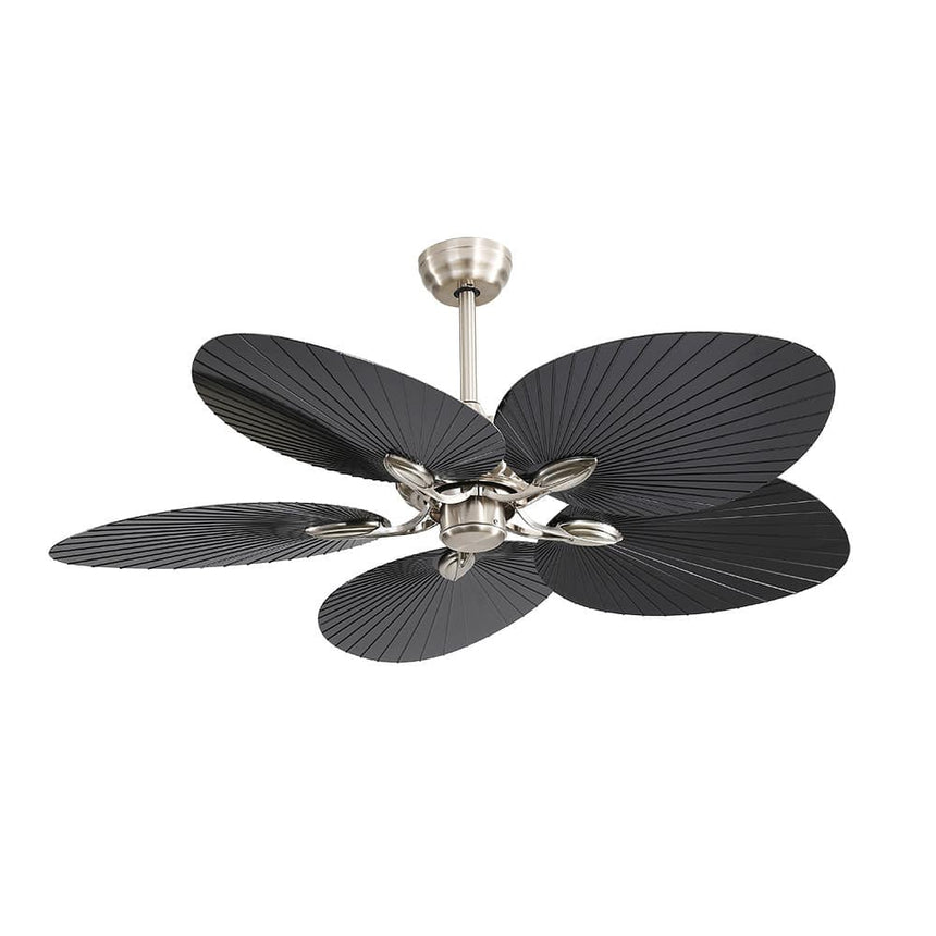Fabrilamp Chaw Ventilador Dc 24w níquel/negro 5asp.6vel.132d C/remoto, Memoria y Temp.3000-4000-6000k 173291534
