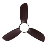 Fabrilamp Haur Ventilador 24w Dc marrón 3 Asp.6 Veloc.107d 2 Tijas C/remoto, Memoria y Temp.3000-4000-600k 173391302