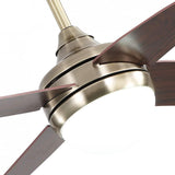 Fabrilamp Klod Ventilador 2xe27 DC cuero cerezo 6 velocidades  117d mando 173692436