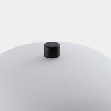 LedsC4 Sobremesa bola Ilargi Ø320 LED Touch regulable madera oscuro 10-6011-92-F9
