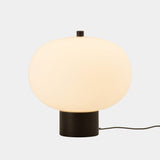 LedsC4 Sobremesa bola Ilargi Ø320 LED Touch regulable madera oscuro 10-6011-92-F9