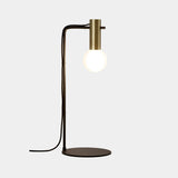 LedsC4 Nude Curved Ball Table Lamp E27 15 Matte Gold 10-8518-05-DN