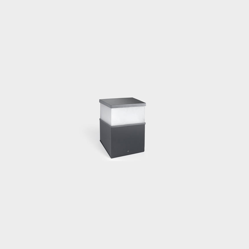 LedsC4 Beacon IP54 Cubik E27 230Mm E27 15 Urban Gray 10-9386-Z5-M3