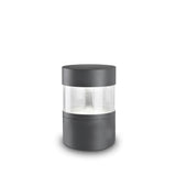 LedsC4 Baliza Newton LED 25cm LED blanco cálido gris urbano 10-9791-Z5-CL