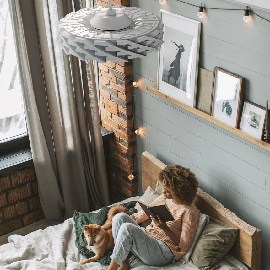 Sulion Ventilador de techo RUBIK WiFi blanco con luz 1000757