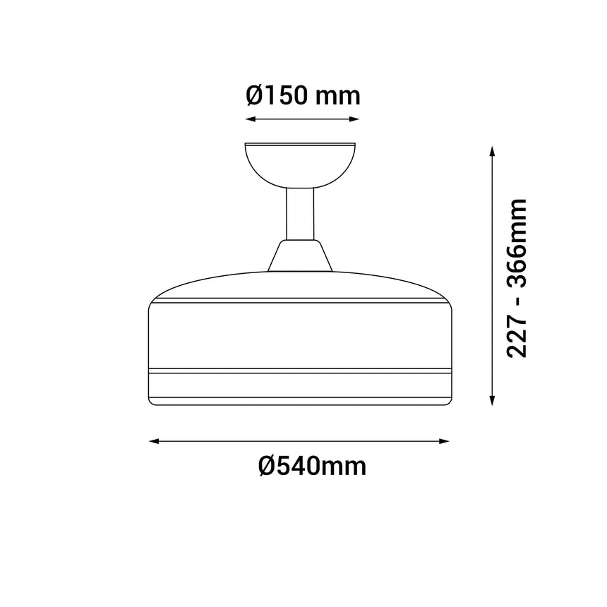 Sulion Ventilador de techo NESS WIFI blanco con luz 1000771