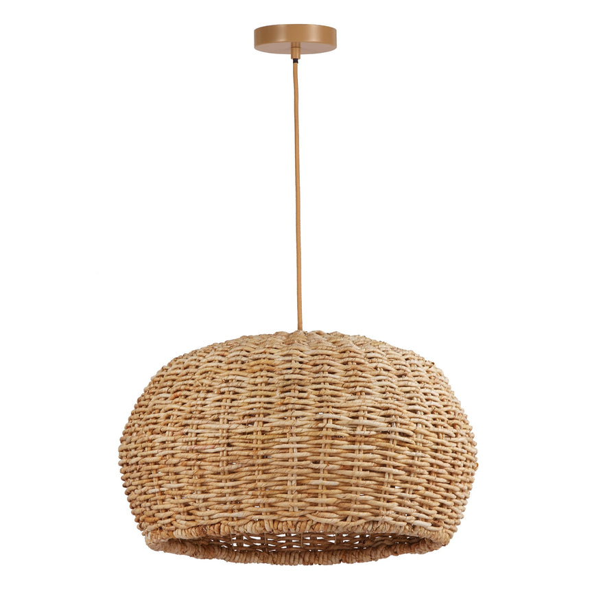 Sulion Nest Lámpara de techo de ratán 1xE27 D580 CABLE natural NEST 1001006