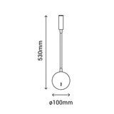 Sulion Leo Aplique de metal negro 10cm - LEO 1001150