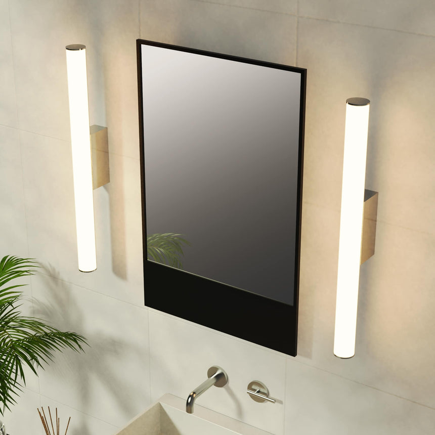 Sulion Caspio Aplique de pared iluminaespejos IP44 90cm latón 1002331