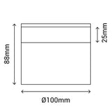 Sulion Congo Plafón IP44 10cm cromo 1003034
