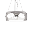 Lámpara colgante Ideal Lux Audi-10 fumé cristal 5 luces 300W Ø48,5cm 103983