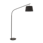 Lámpara de pie Ideal Lux Daddy negro tela 197cm 110363
