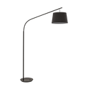 Lámpara de pie Ideal Lux Daddy negro tela 197cm 110363