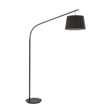 Lámpara de pie Ideal Lux Daddy negro tela 60W 197cm 110363