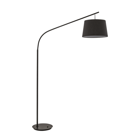 Lámpara de pie Ideal Lux Daddy negro tela 60W 197cm 110363