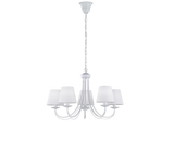 Lámpara Trio Cortez 5 luces blanco mate Ø70cm 110600531