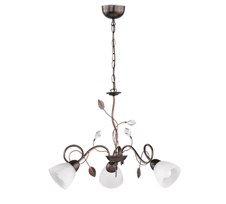 Lámpara Trio Traditio 3 luces óxido Ø70cm 110700328 - vista 2