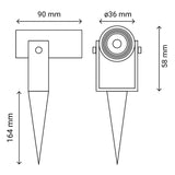 Sulion Thin Proyector IP65 3W - COBMIST THIN 111462