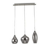 Lámpara colgante Ideal Lux Soft fumé cristal 3 luces 120W Ø60cm 111865