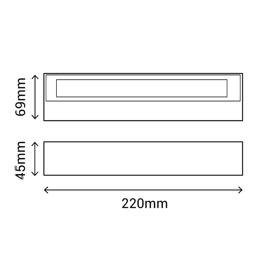 Sulion Tisa Aplique 2X8W 1000lmIP65 - TISA 112287