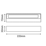 Sulion Tisa Aplique de pared 12W 600lm IP65 112972
