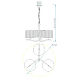 Lámpara de techo Ofertas-3 Dto 50% Mantra negro 1151