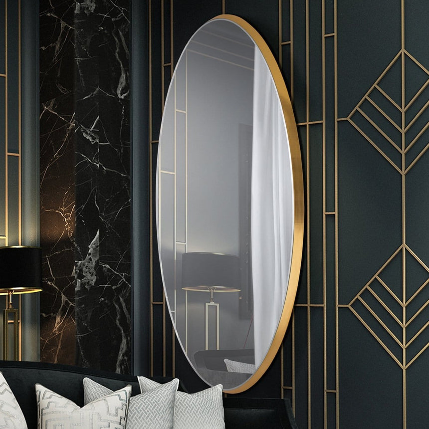 Schuller Aries Oval Mirror 80x170 gold 119573