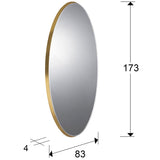 Schuller Aries Oval Mirror 80x170 gold 119573