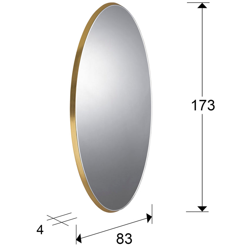 Schuller Aries Oval Mirror 80x170 gold 119573