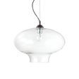 Lámpara colgante Ideal Lux Bistro' transparente cristal 60W Ø40cm 120898