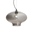 Lámpara colgante Ideal Lux Bistro' fumé cristal 60W Ø40cm 120904
