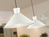 Lámpara de techo colgante Schuller Cono 1 luz gris perla mate Ø36cm 12458 vista 2