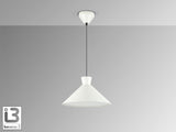 Lámpara de techo colgante Schuller Cono 1 luz gris perla mate Ø36cm 12458 vista 3