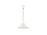 Lámpara de techo colgante Schuller Cono 1 luz gris perla mate Ø36cm 12458 ambiente