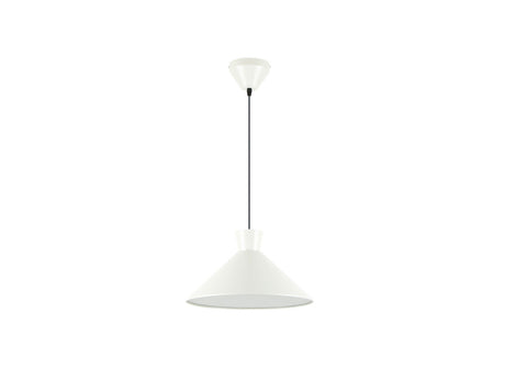 Lámpara de techo colgante Schuller Cono 1 luz gris perla mate Ø36cm 12458 ambiente