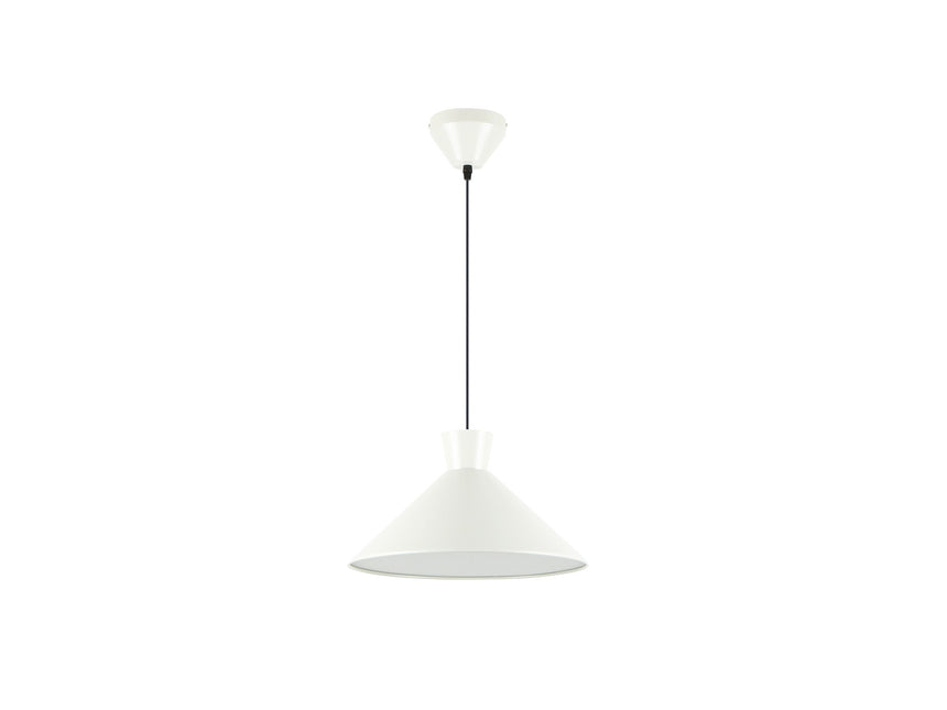 Lámpara de techo colgante Schuller Cono 1 luz gris perla mate Ø36cm 12458 ambiente