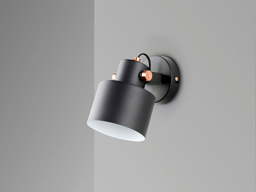 Schuller I3 Erika Aplique de pared 1 luz negro cobre 12476