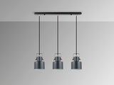 Schuller I3 Erika Lámpara de techo colgante 3 luces negro cobre 12494