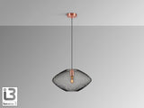 Lámpara de techo colgante Schuller Melany 1 luz cobre satinado y negro Ø37cm 12500 vista 3