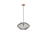 Lámpara de techo colgante Schuller Melany 1 luz cobre satinado y negro Ø37cm 12500 ambiente