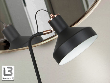 Lámpara de sobremesa Schuller Irias 1 luz negro y cobre satinado 50cm 12519 vista 2
