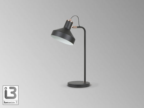 Lámpara de sobremesa Schuller Irias 1 luz negro y cobre satinado 50cm 12519 vista 3