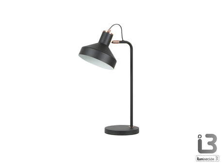 Lámpara de sobremesa Schuller Irias 1 luz negro y cobre satinado 50cm 12519 ambiente
